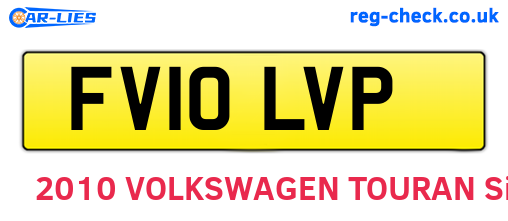 FV10LVP are the vehicle registration plates.