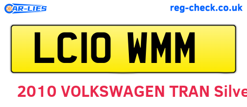 LC10WMM are the vehicle registration plates.