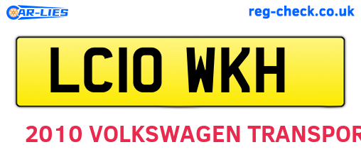 LC10WKH are the vehicle registration plates.