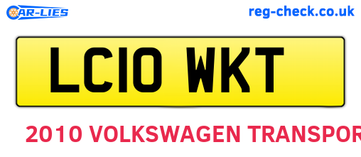 LC10WKT are the vehicle registration plates.