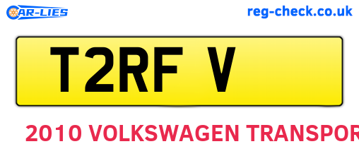 T2RFV are the vehicle registration plates.