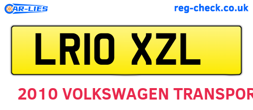 LR10XZL are the vehicle registration plates.