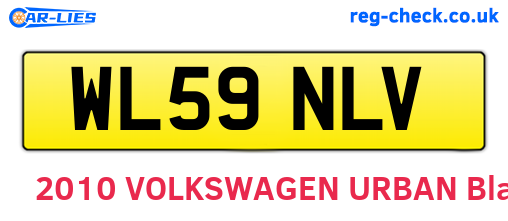 WL59NLV are the vehicle registration plates.