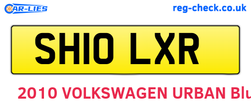 SH10LXR are the vehicle registration plates.