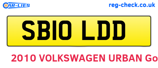 SB10LDD are the vehicle registration plates.