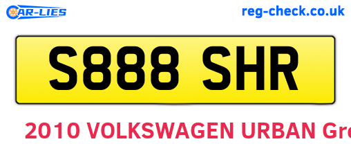S888SHR are the vehicle registration plates.