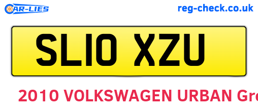 SL10XZU are the vehicle registration plates.