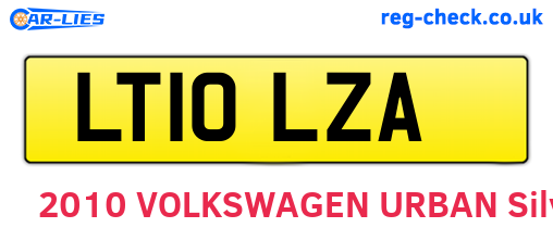 LT10LZA are the vehicle registration plates.