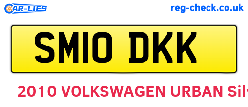 SM10DKK are the vehicle registration plates.