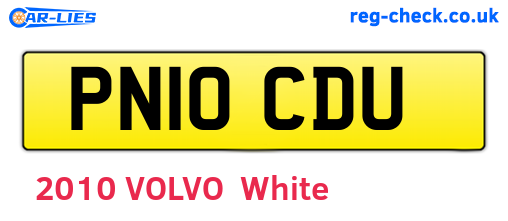 PN10CDU are the vehicle registration plates.