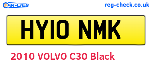 HY10NMK are the vehicle registration plates.