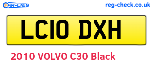 LC10DXH are the vehicle registration plates.