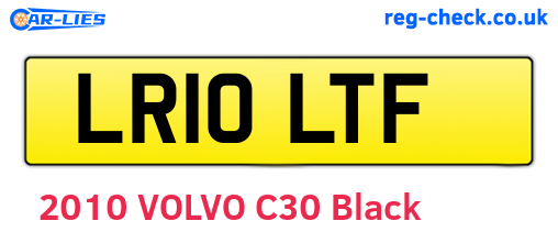 LR10LTF are the vehicle registration plates.