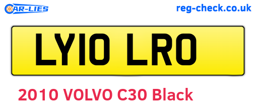 LY10LRO are the vehicle registration plates.