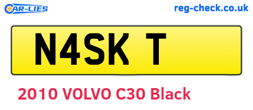 N4SKT are the vehicle registration plates.