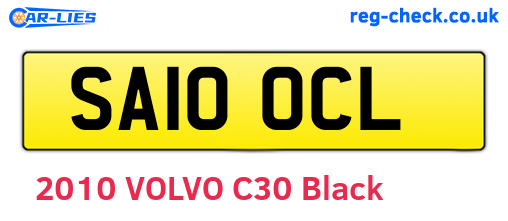 SA10OCL are the vehicle registration plates.