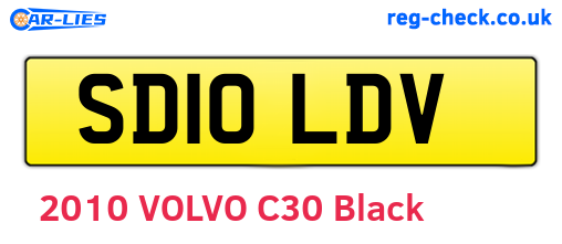 SD10LDV are the vehicle registration plates.