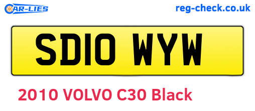 SD10WYW are the vehicle registration plates.