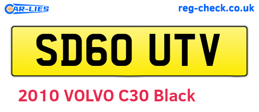 SD60UTV are the vehicle registration plates.
