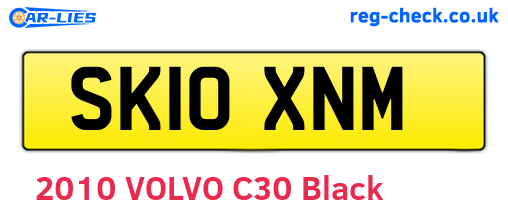 SK10XNM are the vehicle registration plates.