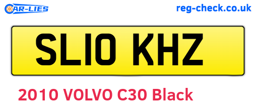 SL10KHZ are the vehicle registration plates.