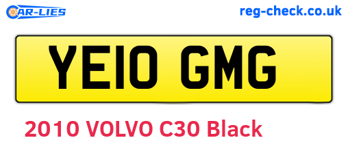 YE10GMG are the vehicle registration plates.