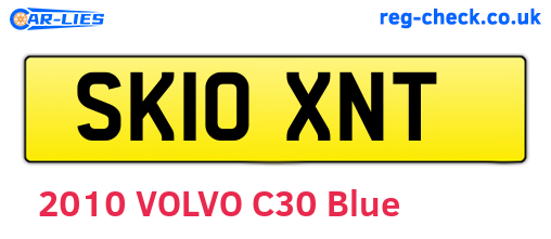 SK10XNT are the vehicle registration plates.