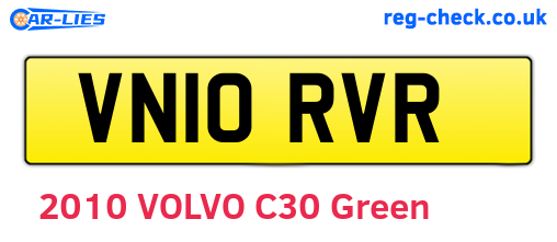 VN10RVR are the vehicle registration plates.