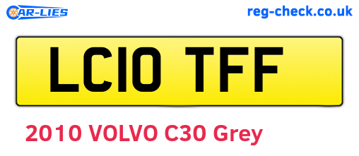 LC10TFF are the vehicle registration plates.