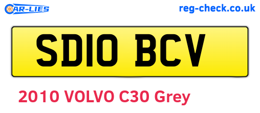 SD10BCV are the vehicle registration plates.