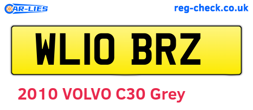 WL10BRZ are the vehicle registration plates.