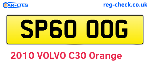 SP60OOG are the vehicle registration plates.