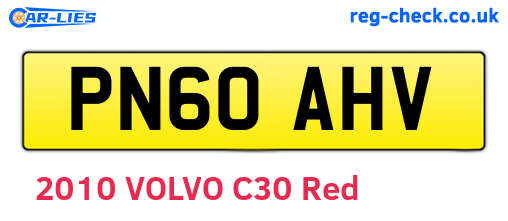 PN60AHV are the vehicle registration plates.