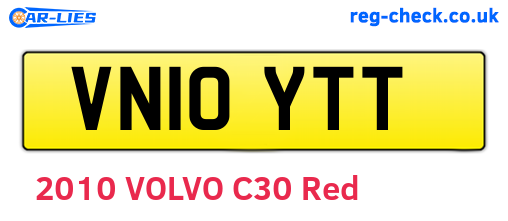 VN10YTT are the vehicle registration plates.