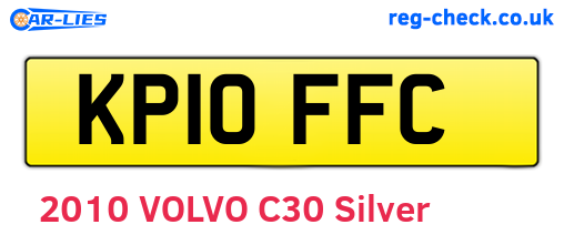 KP10FFC are the vehicle registration plates.