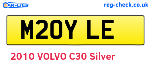 M20YLE are the vehicle registration plates.