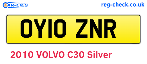 OY10ZNR are the vehicle registration plates.