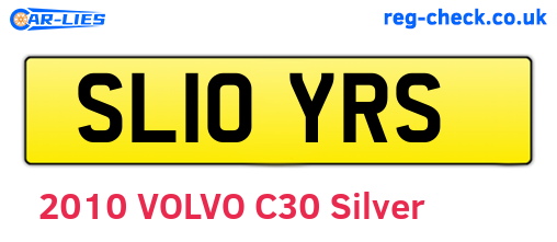 SL10YRS are the vehicle registration plates.