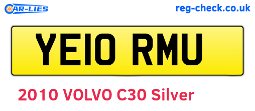YE10RMU are the vehicle registration plates.