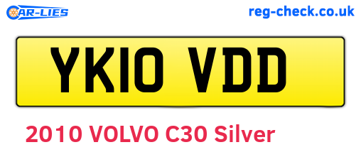 YK10VDD are the vehicle registration plates.