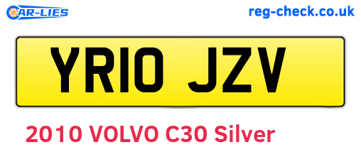 YR10JZV are the vehicle registration plates.