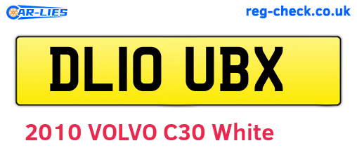 DL10UBX are the vehicle registration plates.