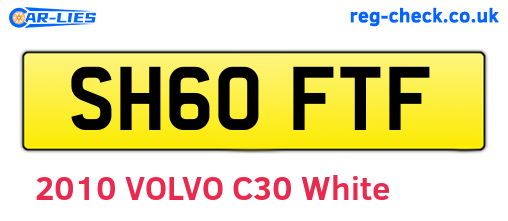 SH60FTF are the vehicle registration plates.