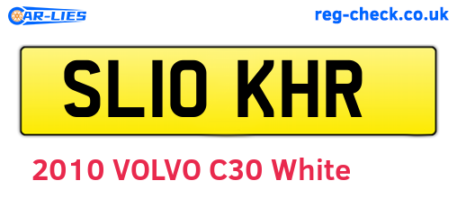 SL10KHR are the vehicle registration plates.