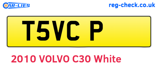 T5VCP are the vehicle registration plates.