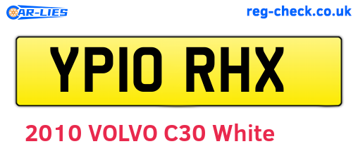 YP10RHX are the vehicle registration plates.