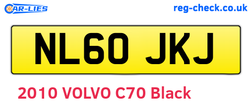 NL60JKJ are the vehicle registration plates.