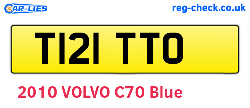 T121TTO are the vehicle registration plates.