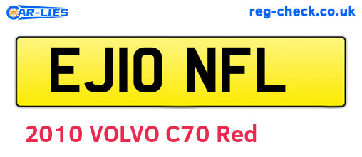 EJ10NFL are the vehicle registration plates.