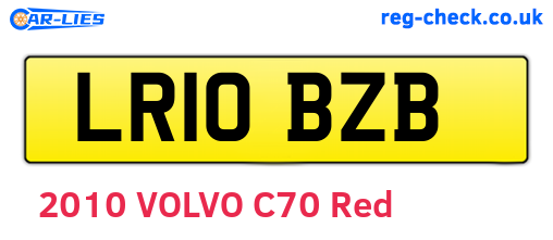 LR10BZB are the vehicle registration plates.